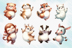 Cute Fat Animals Clipart Bundle 1 - CraftNest - Digital Crafting and Art