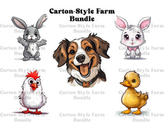 Cartoon-Style Farm Clipart - CraftNest