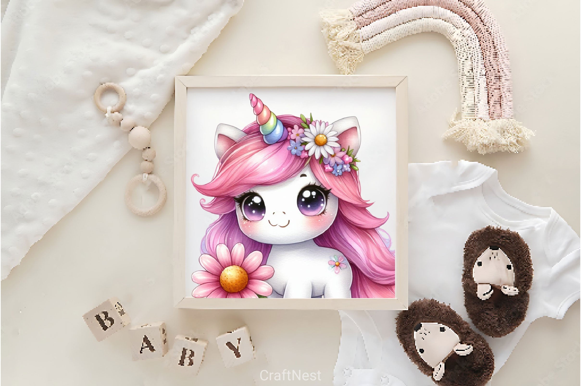 Cute Unicorn Clipart Bundle 10 - CraftNest - Digital Crafting and Art