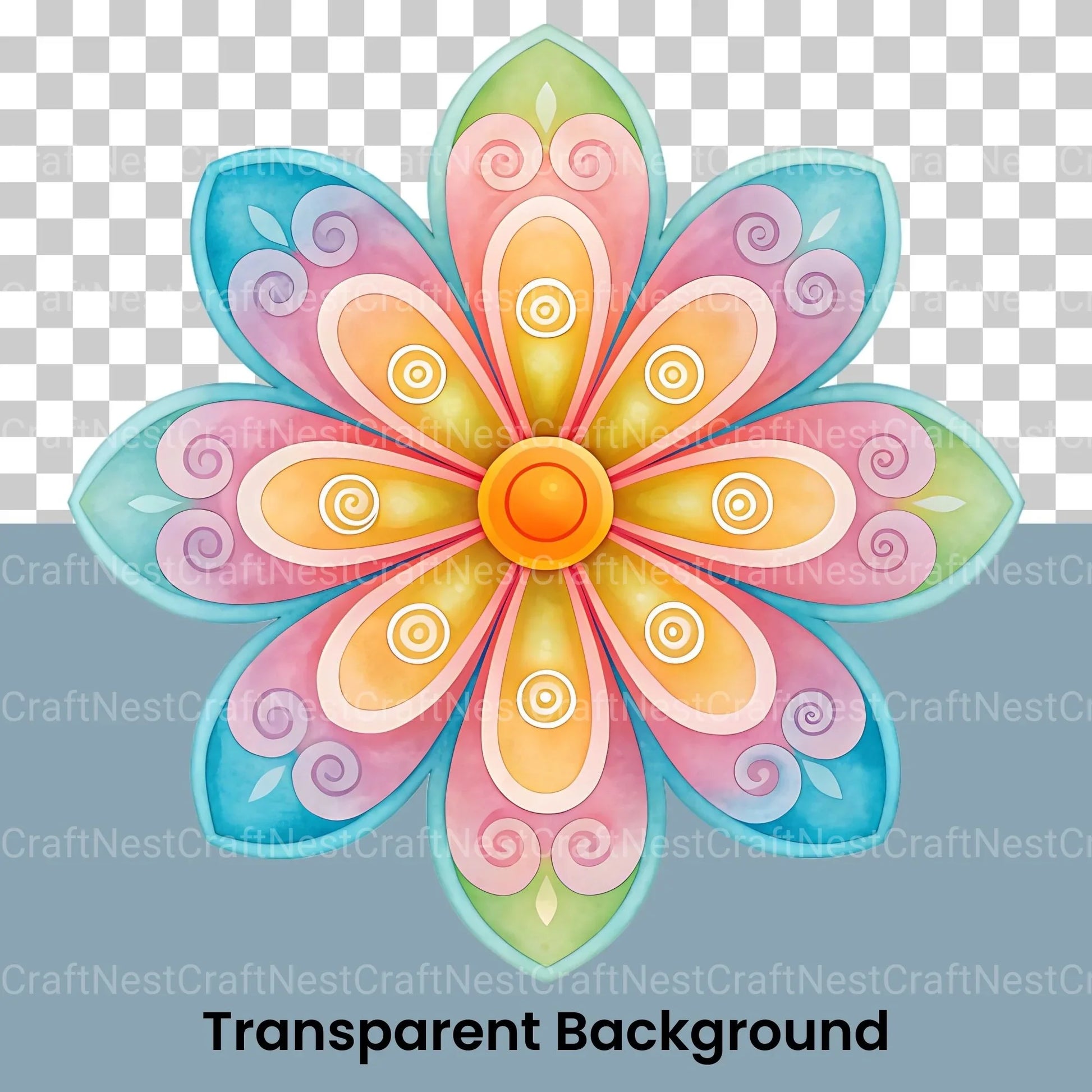 Groovy Flowers Clipart Bundle - CraftNest - Digital Crafting and Art