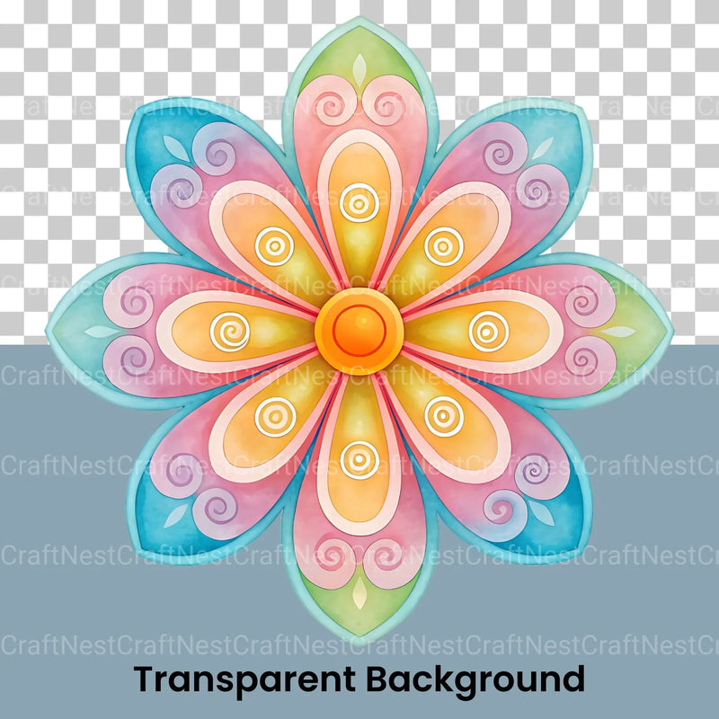 Groovy Flowers Clipart Bundle - CraftNest - Digital Crafting and Art