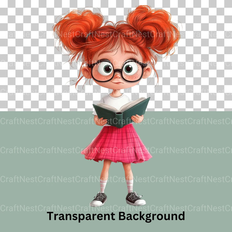 Quirky Girls Clipart Bundle 3 - CraftNest - Digital Crafting and Art