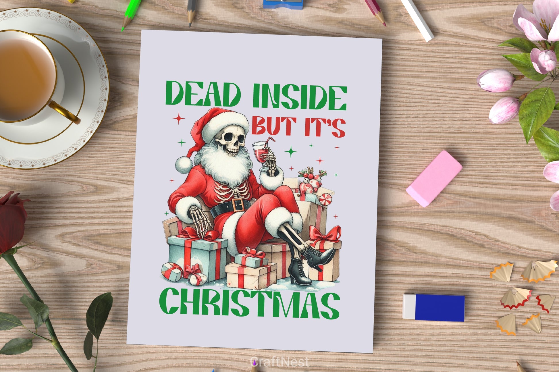 Dead Inside Christmas Clipart Bundle - CraftNest - Digital Crafting and Art