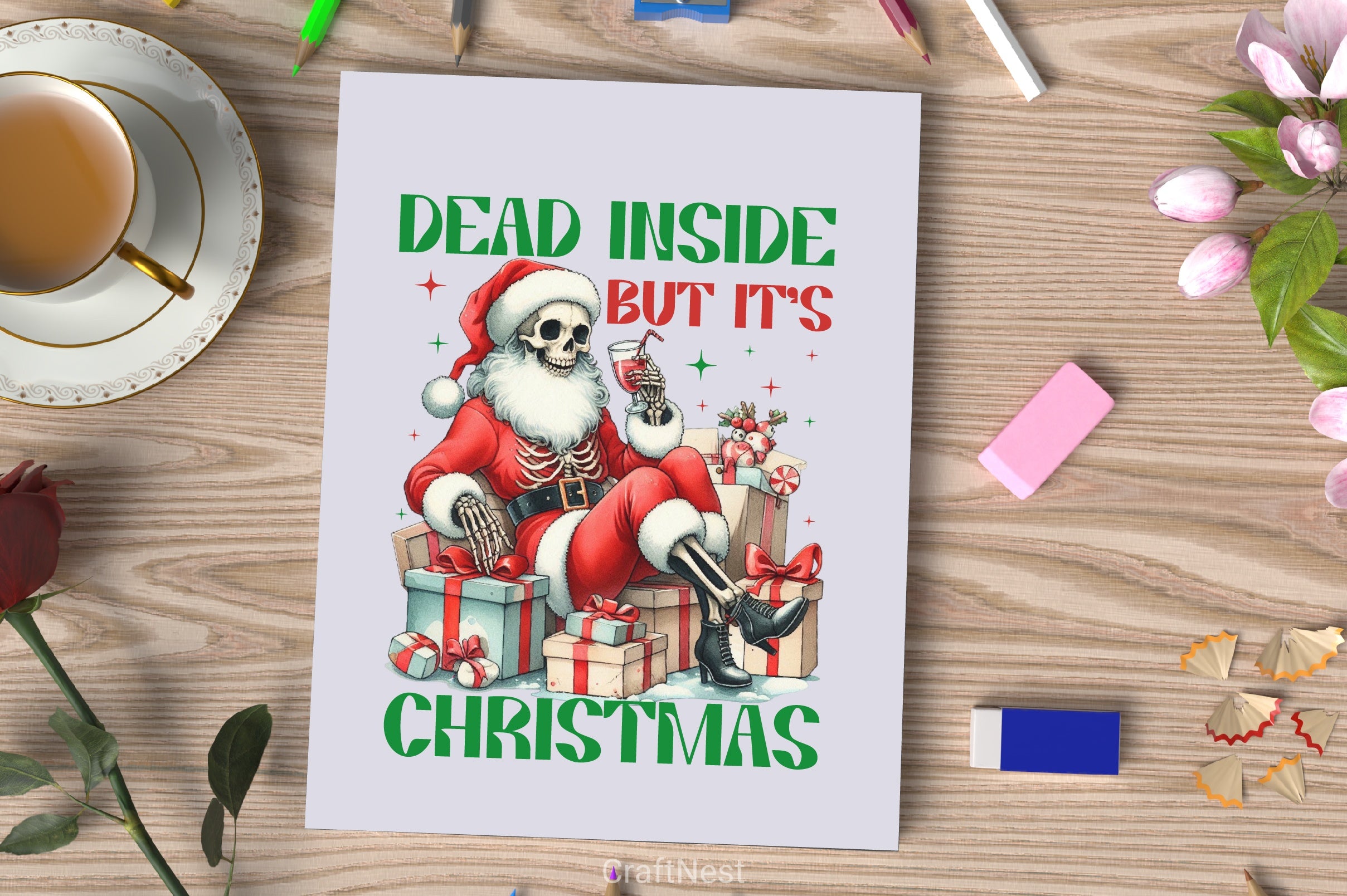 Dead Inside Christmas Clipart Bundle - CraftNest - Digital Crafting and Art