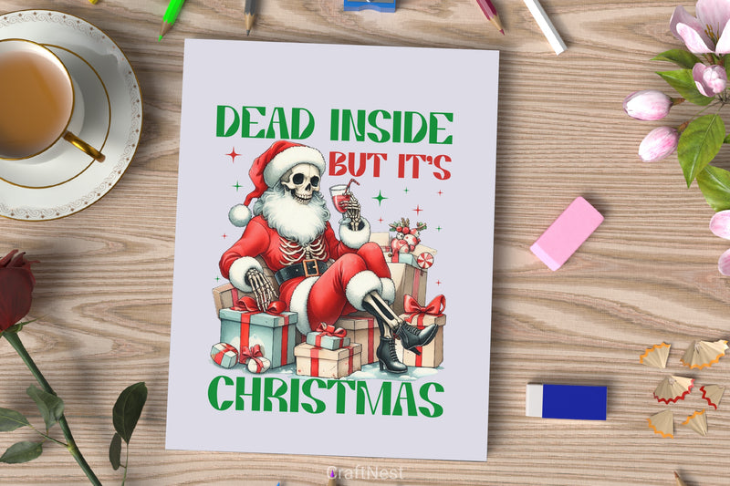 Dead Inside Christmas Clipart Bundle - CraftNest - Digital Crafting and Art