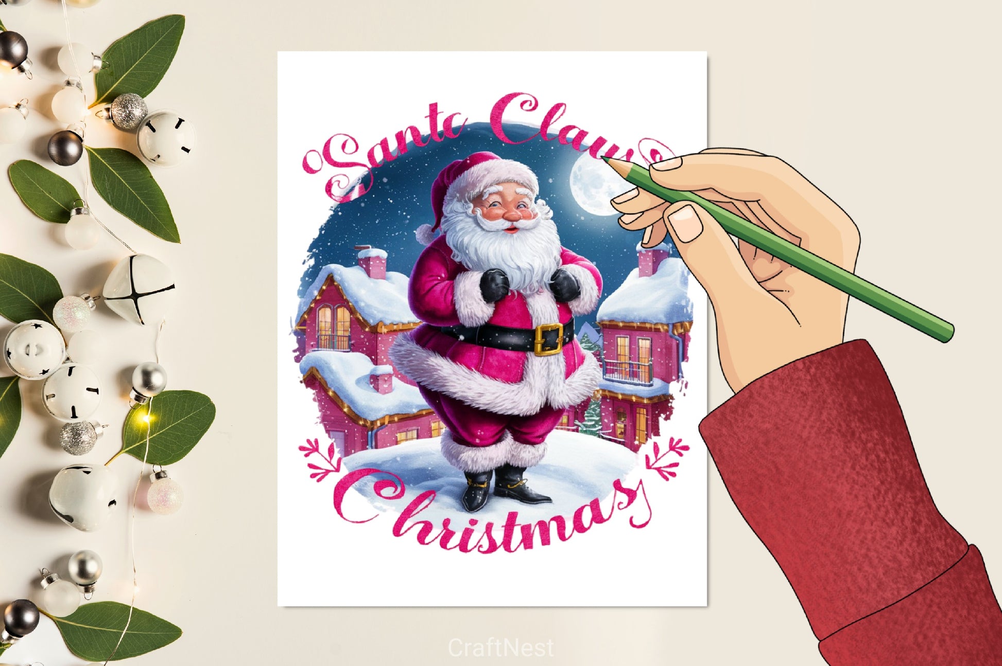 Vintage Santa Clipart Bundle 2 - CraftNest - Digital Crafting and Art