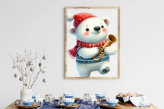 Christmas Polar Bear Clipart Bundle 6 - CraftNest - Digital Crafting and Art