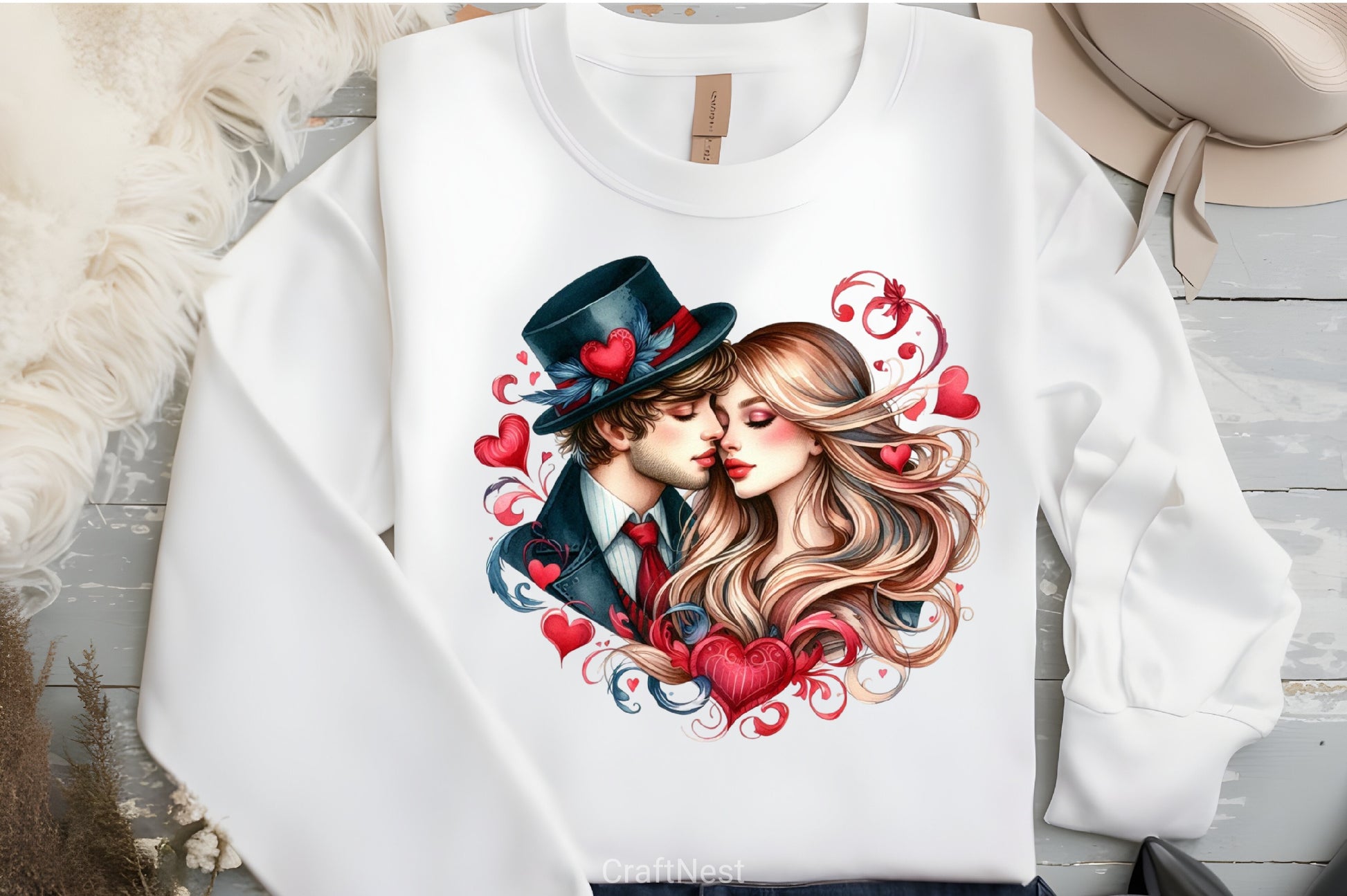 Valentine Romantic Couple Clipart Bundle 8 - CraftNest - Digital Crafting and Art