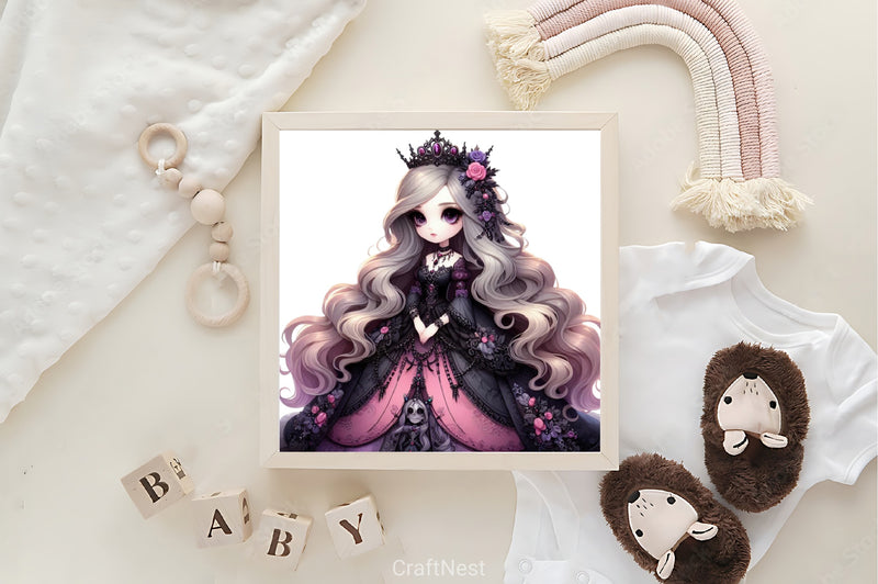 Gothic Fairy Girl Clipart Bundle - CraftNest - Digital Crafting and Art