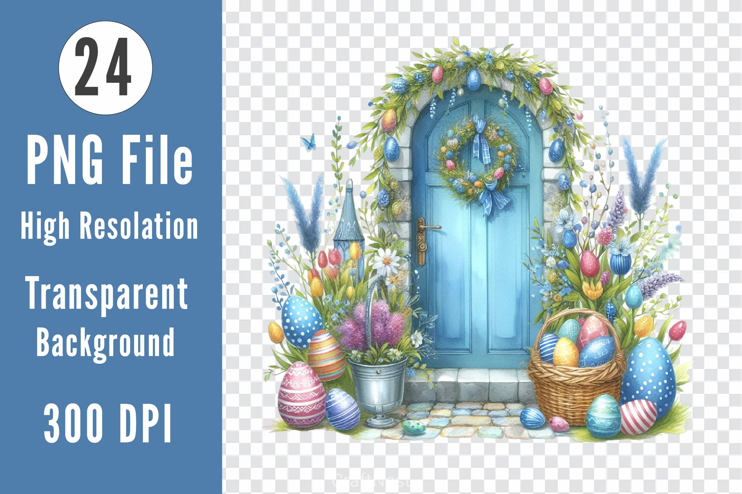 Easter Doors Clipart Bundle - CraftNest - Digital Crafting and Art