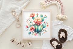 Floral Cactus Clipart Bundle - CraftNest - Digital Crafting and Art