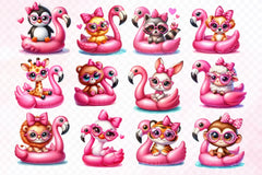 Summer Cute Summer Animals Clipart Bundle - CraftNest - Digital Crafting and Art