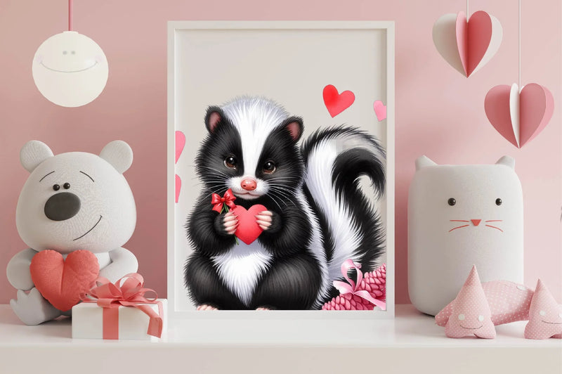 Cute Kawaii Skunk Clipart Bundle - CraftNest - Digital Crafting and Art