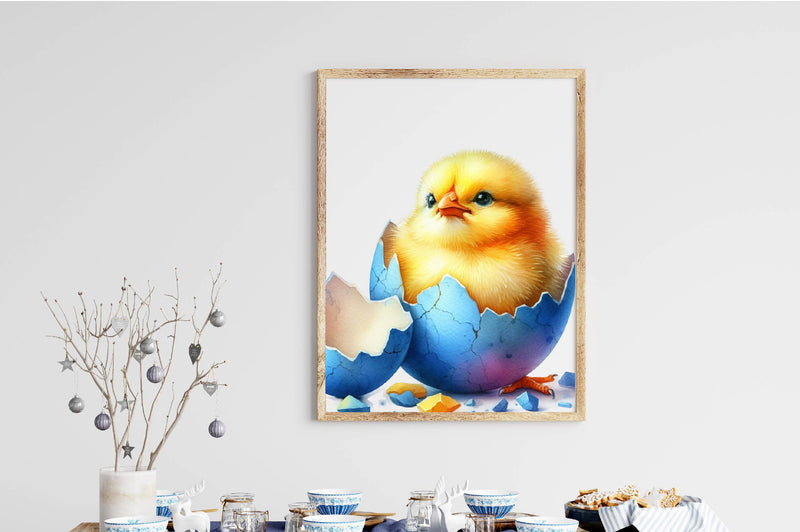 Watercolour Easter Chicks Clipart Bundle - CraftNest - Digital Crafting and Art