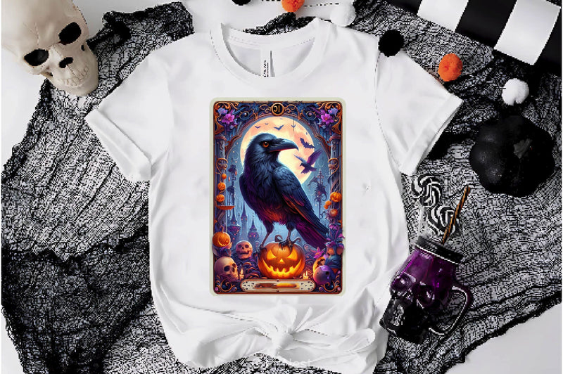 Raven Bird Tarot Card Clipart Bundle 19 - CraftNest - Digital Crafting and Art