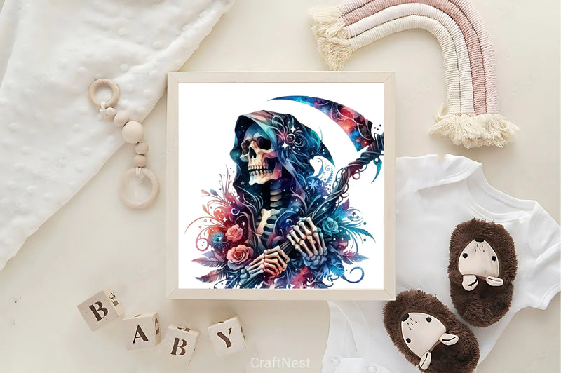 Halloween Death Clipart Bundle - CraftNest - Digital Crafting and Art