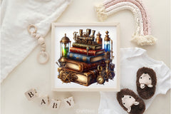 Steampunk Books Clipart Bundle - CraftNest - Digital Crafting and Art