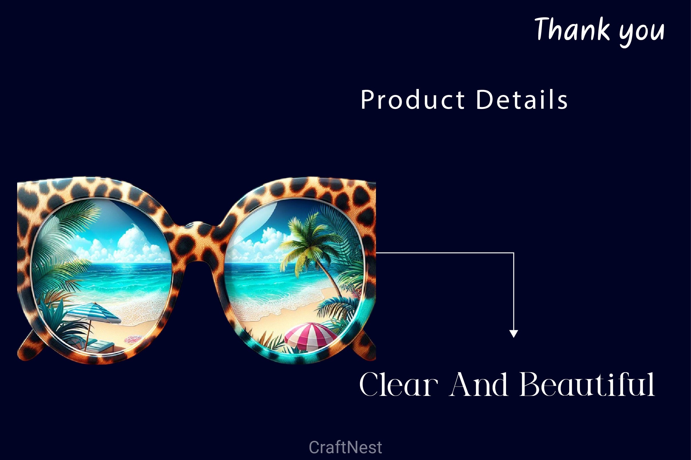 Summer Sunglasses With Beach Clipart Bundle - CraftNest - Digital Crafting and Art