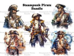 Steampunk Pirates Clipart - CraftNest