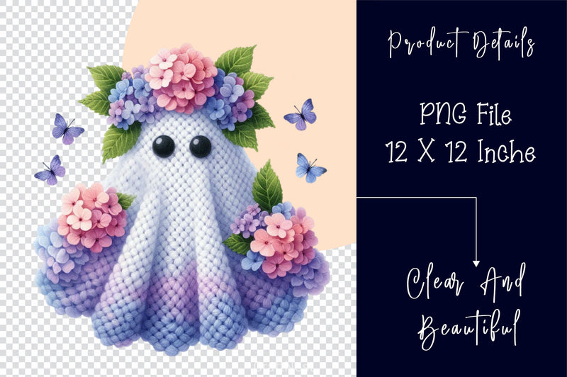 Crochet Ghost Patterns Clipart Bundle 2 - CraftNest - Digital Crafting and Art