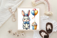Birthday Bunny Clipart Bundle - CraftNest - Digital Crafting and Art
