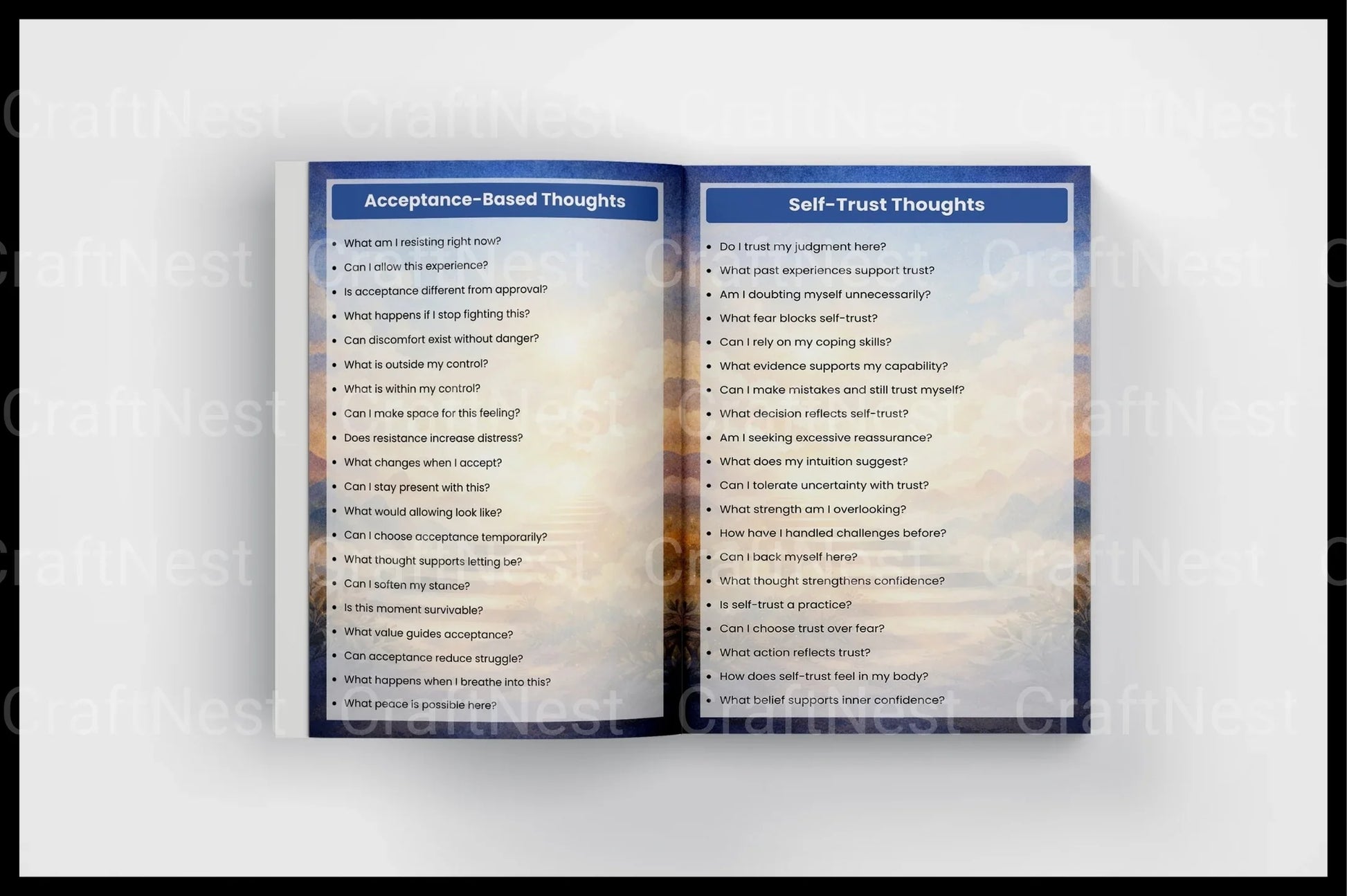 Cognitive Processing Prompts for CBT - CraftNest - Digital Crafting and Art