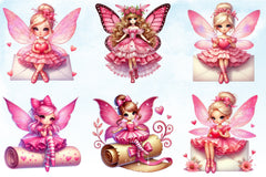 Valentine Fairy Clipart Bundle - CraftNest - Digital Crafting and Art