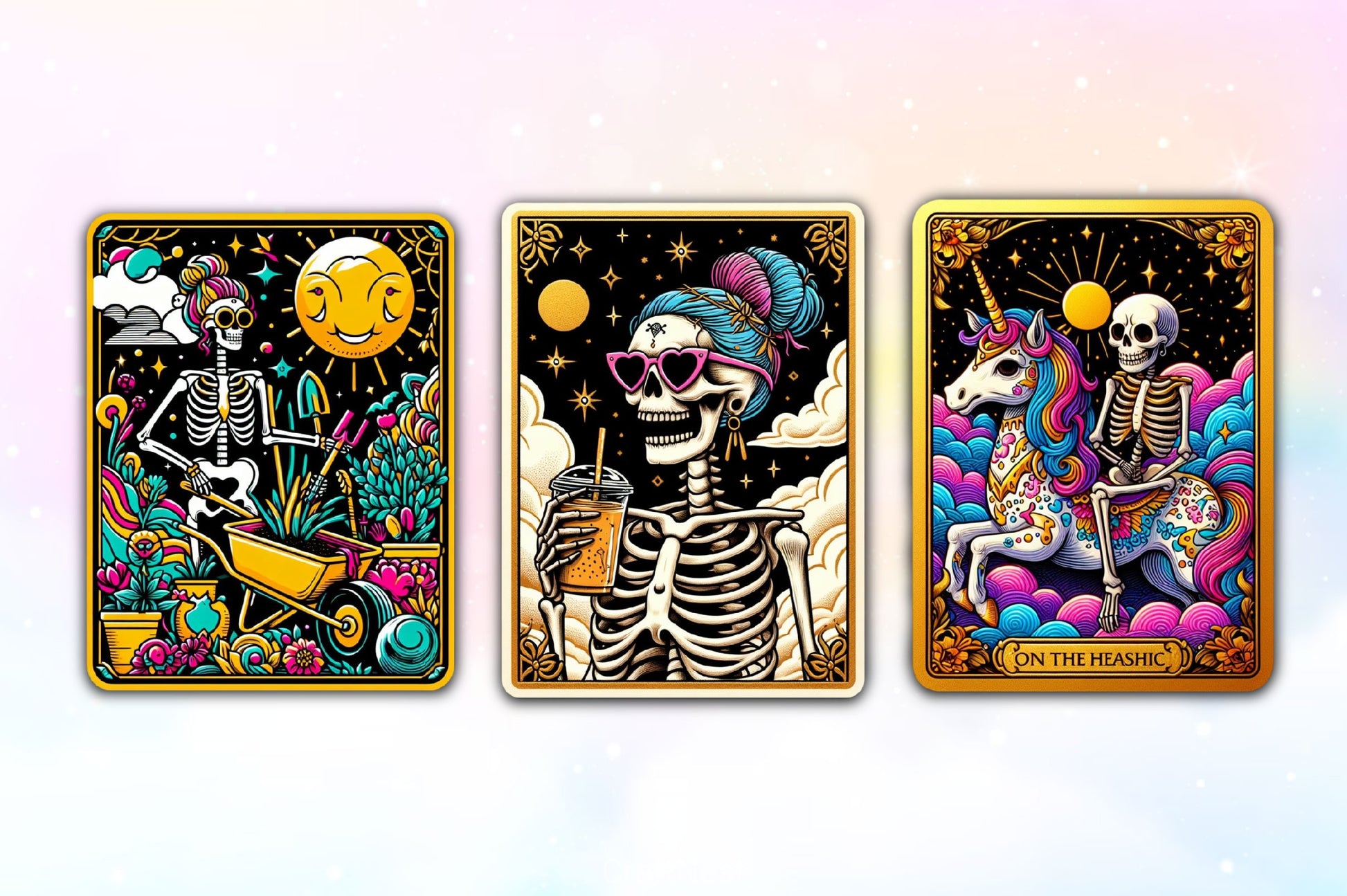 Funny Skeleton Tarot Card Clipart Bundle 2 - CraftNest - Digital Crafting and Art