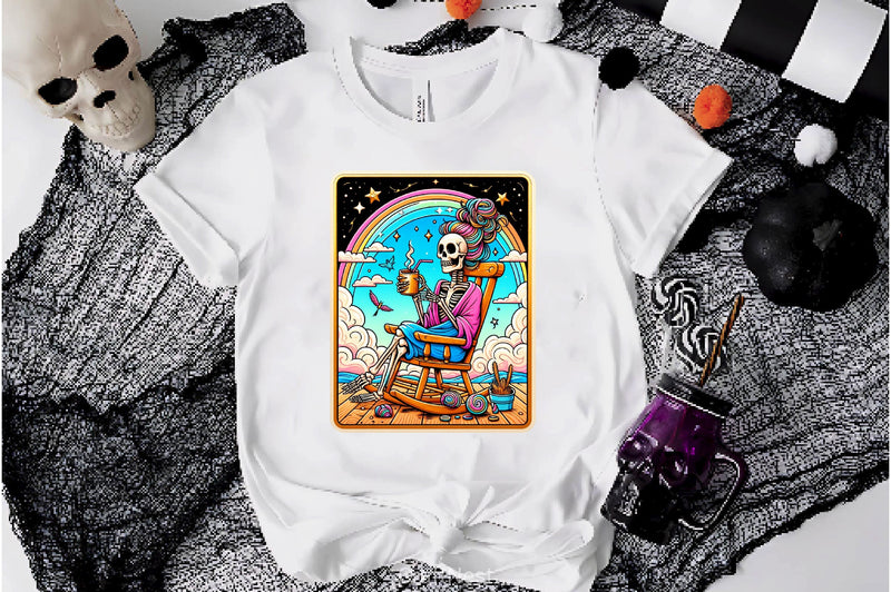 The Caffeinated Tarot Card Skeleton Clipart Bundle - CraftNest - Digital Crafting and Art