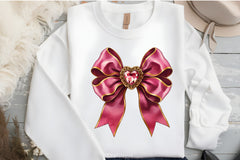 Pink Gem Bow Clipart Bundle - CraftNest - Digital Crafting and Art