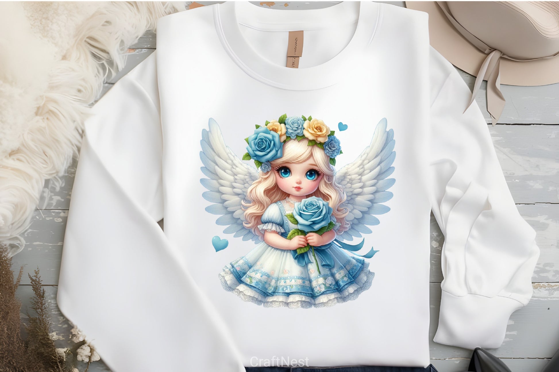 Valentine Fairy Girl Clipart Bundle 4 - CraftNest - Digital Crafting and Art