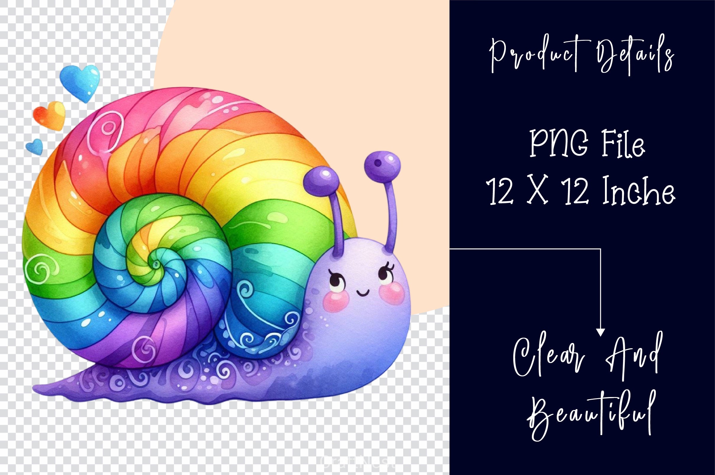 Rainbow Snail Clipart Bundle 2 - CraftNest - Digital Crafting and Art
