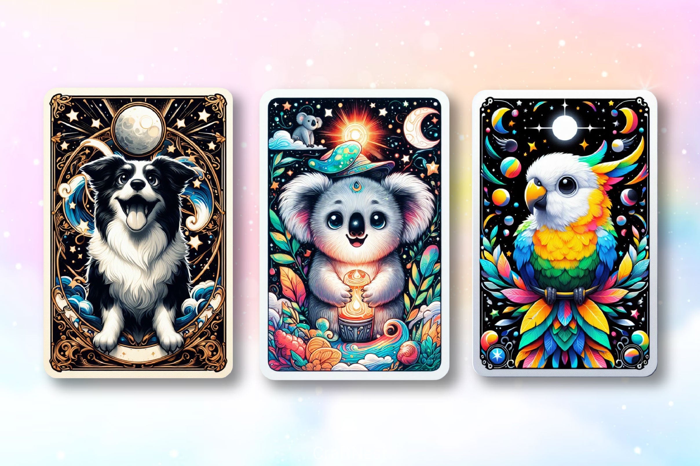 Animal Tarot Cards Clipart Bundle 2 - CraftNest - Digital Crafting and Art