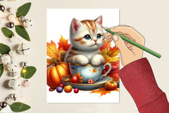 Autumn Cats Clipart Bundle - CraftNest - Digital Crafting and Art