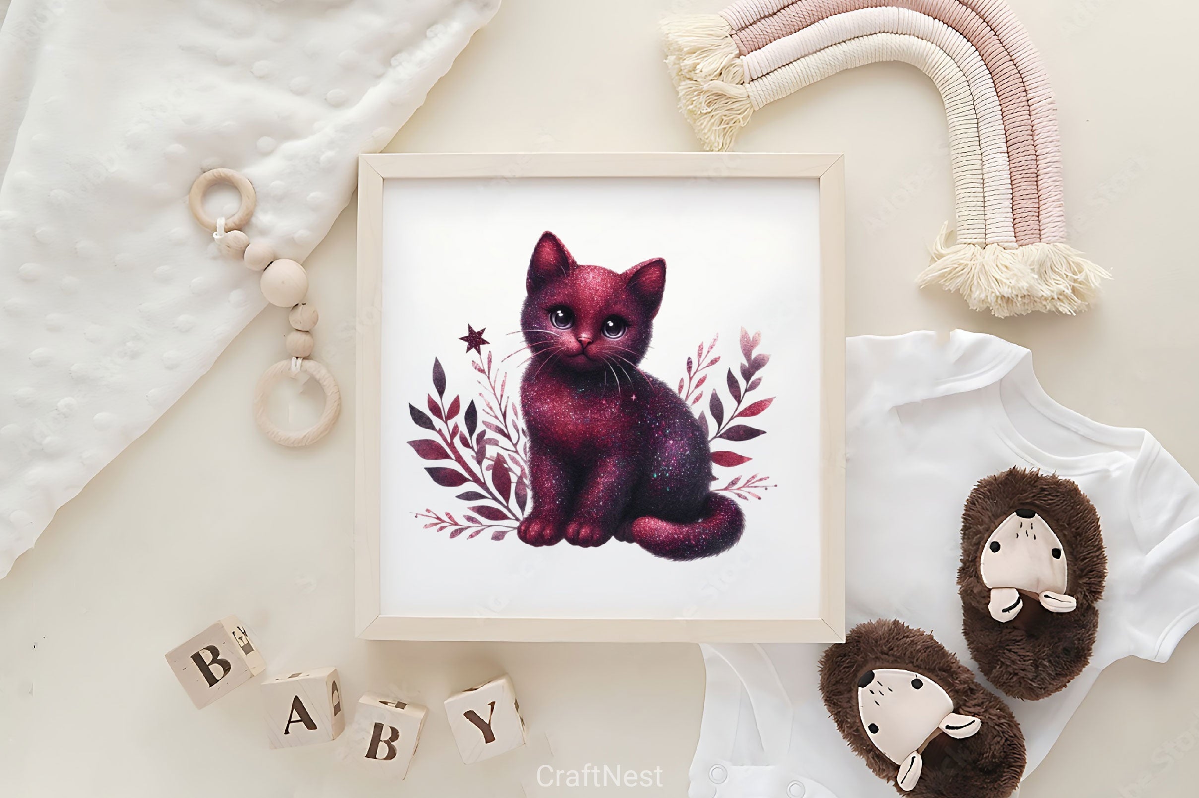 Glitter Cat Clipart Bundle - CraftNest - Digital Crafting and Art