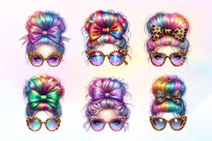 Messy Bun Mom Life Clipart Bundle 2 - CraftNest - Digital Crafting and Art