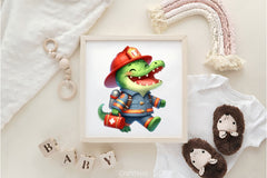 Cute Firefighter Animals Clipart Bundle 3 - CraftNest - Digital Crafting and Art