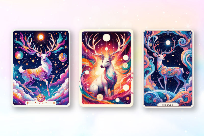 Deer Tarot Cards Clipart Bundle - CraftNest - Digital Crafting and Art