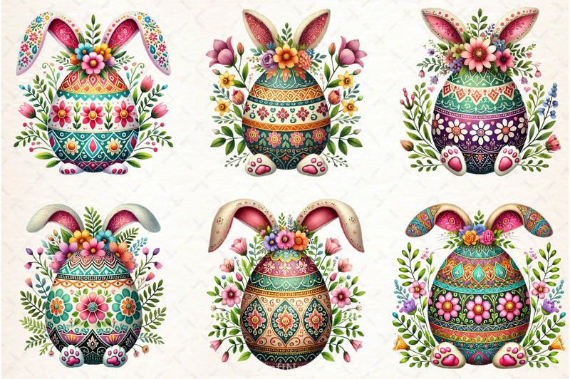 Spring Easter Egg Clipart Bundle - CraftNest - Digital Crafting and Art