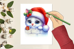 Christmas Cat Clipart Bundle 5 - CraftNest - Digital Crafting and Art