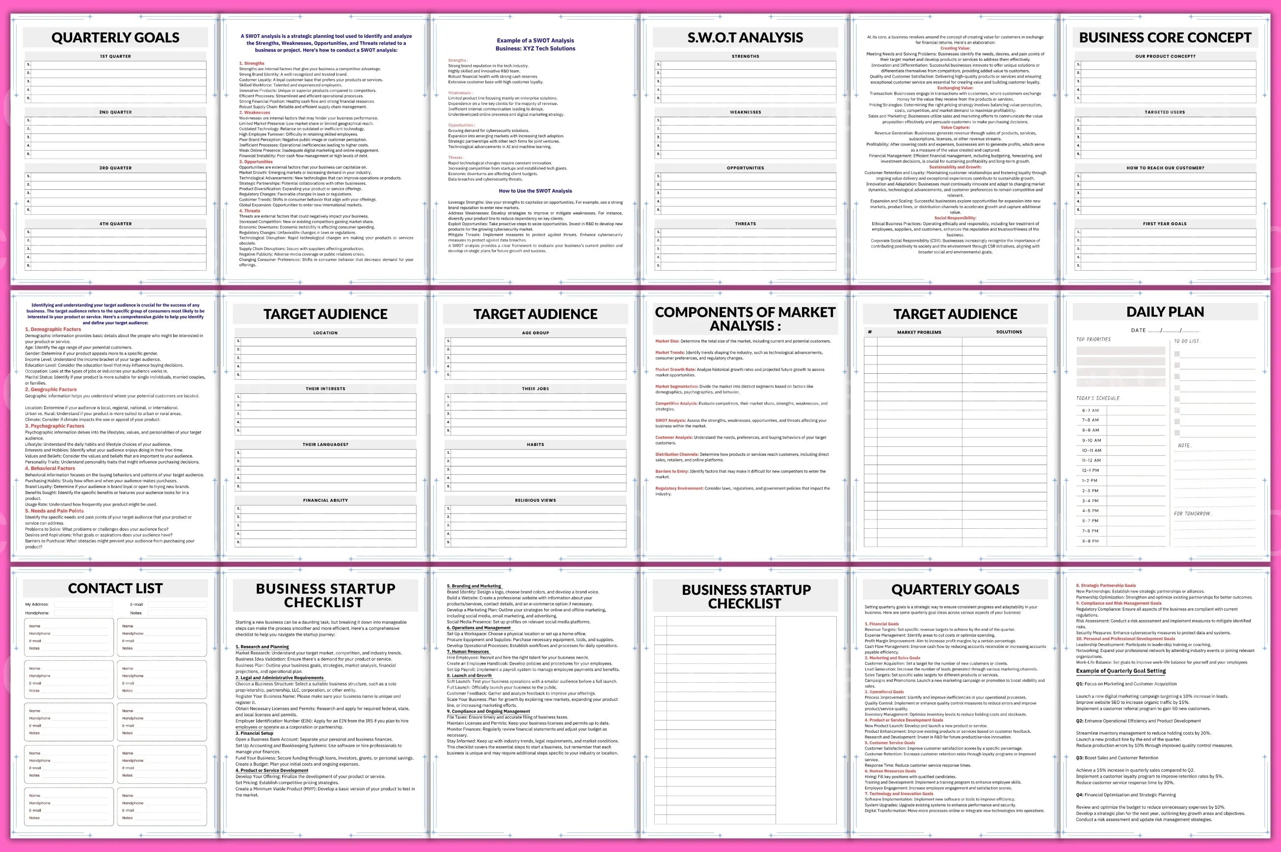 Business Workbook Guide - CraftNest - Digital Crafting and Art