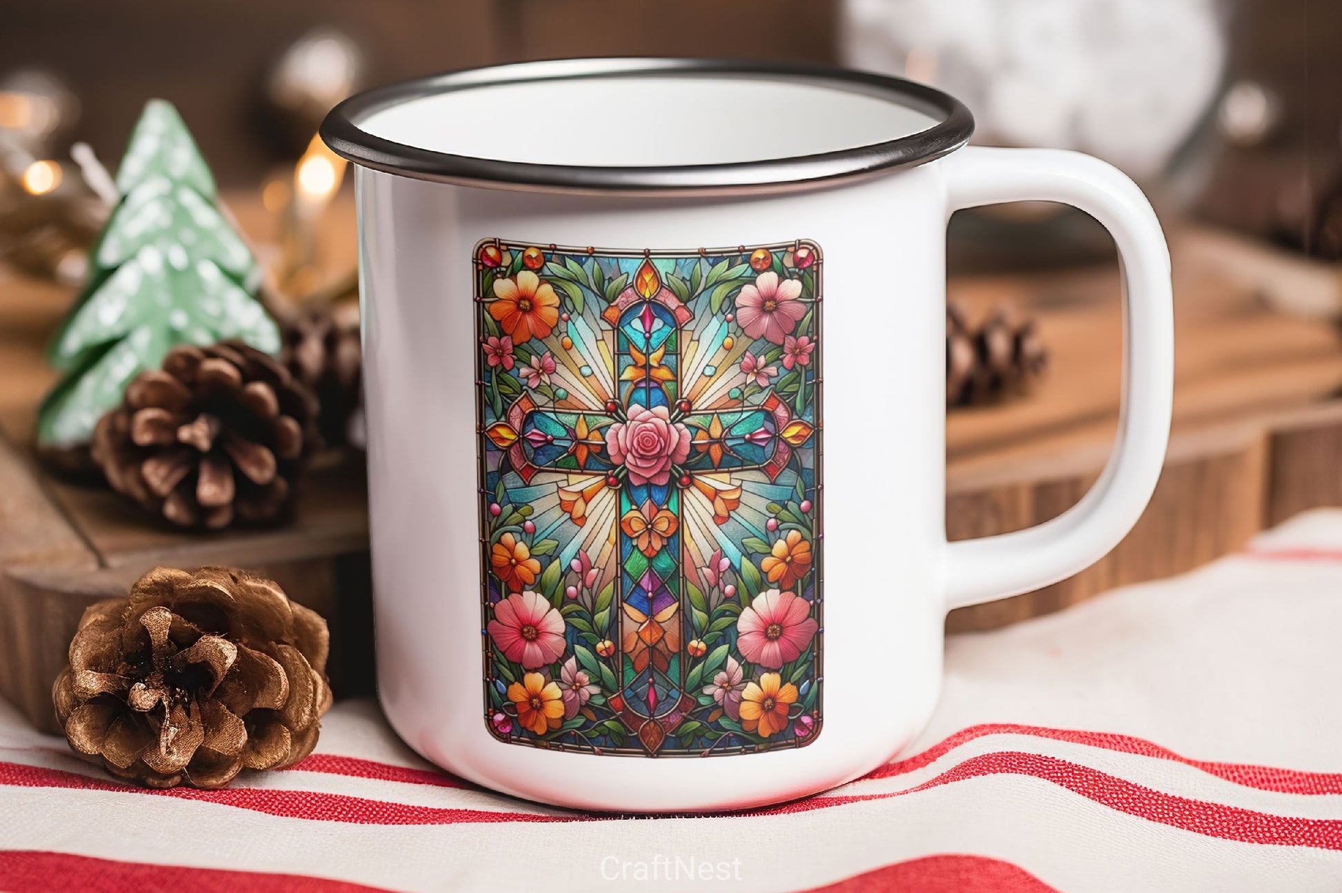 Stained Glass Cross Tarot Card Clipart Bundle 18 - CraftNest - Digital Crafting and Art