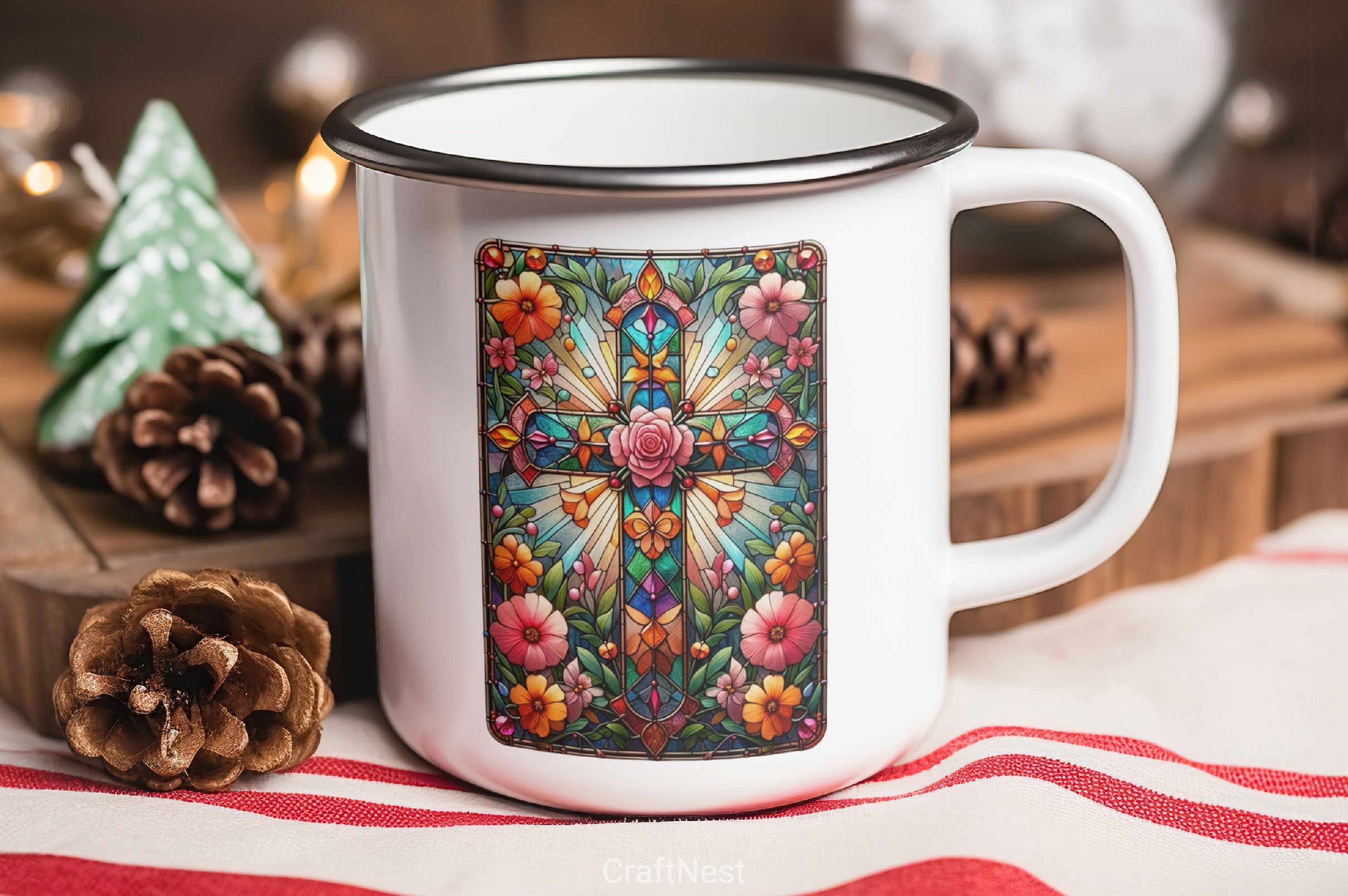 Stained Glass Cross Tarot Card Clipart Bundle 18 - CraftNest - Digital Crafting and Art