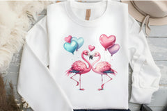 Valentine's Day Flamingo Clipart Bundle - CraftNest - Digital Crafting and Art