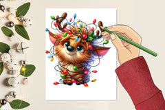Christmas Reindeer Clipart Bundle 10 - CraftNest - Digital Crafting and Art