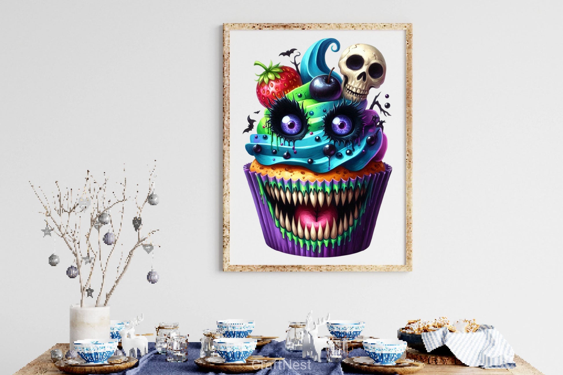 Scary Halloween Cupcake Clipart Bundle 2 - CraftNest - Digital Crafting and Art