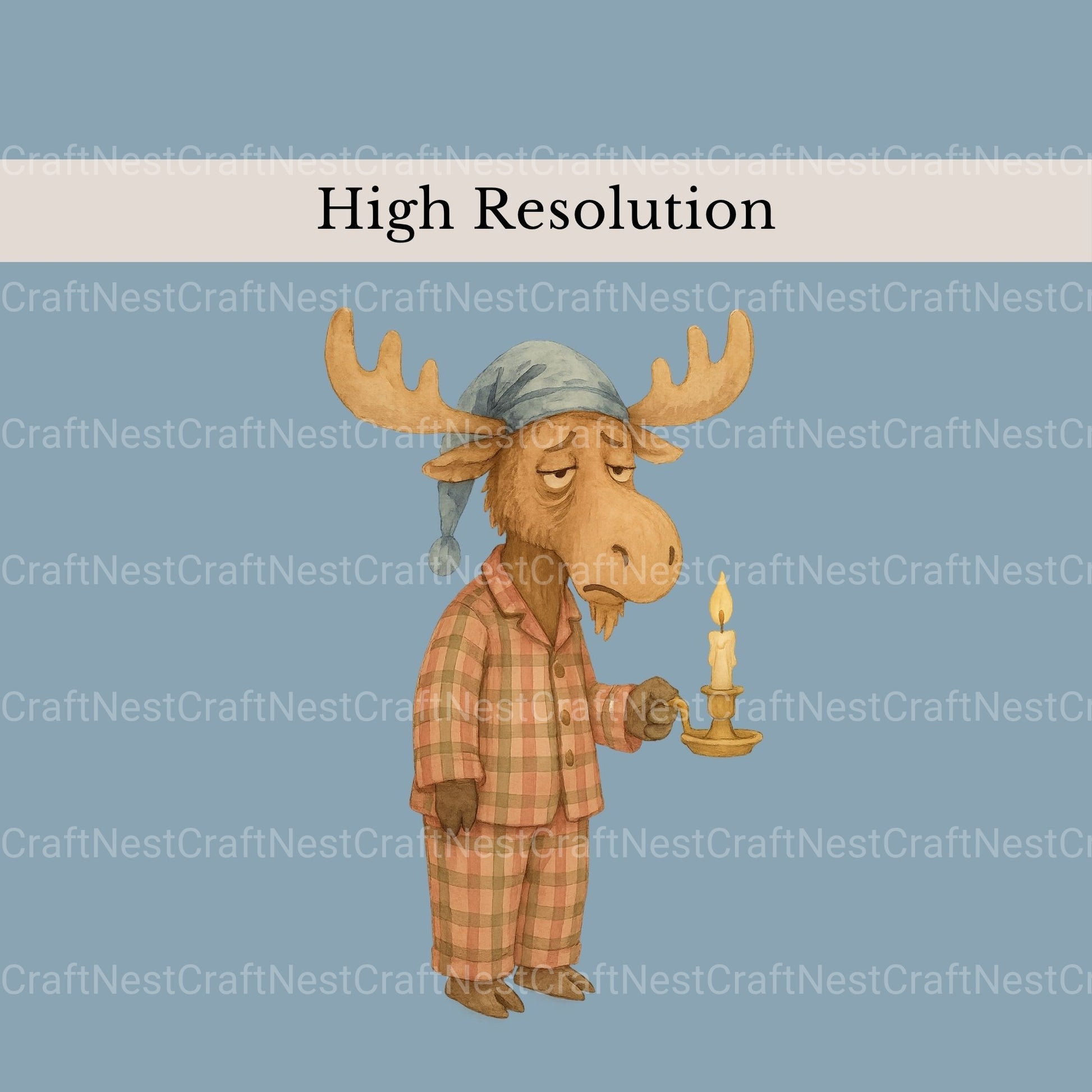 Woodland Animal Pjs 2 Clipart Bundle - CraftNest - Digital Crafting and Art