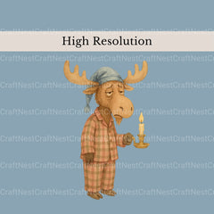 Woodland Animal Pjs 2 Clipart Bundle - CraftNest - Digital Crafting and Art