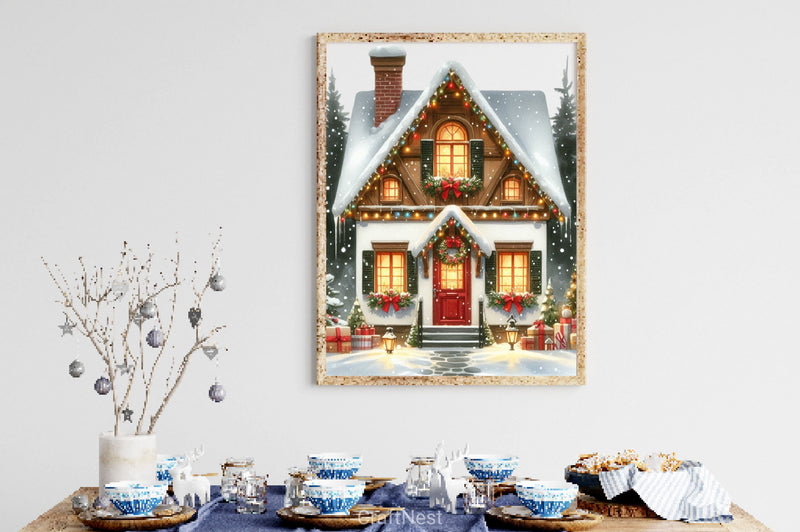 Christmas House Clipart Bundle 3 - CraftNest - Digital Crafting and Art