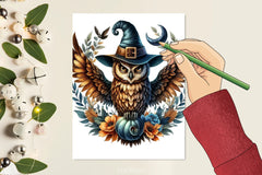 Halloween Witch Owl Clipart Bundle - CraftNest - Digital Crafting and Art